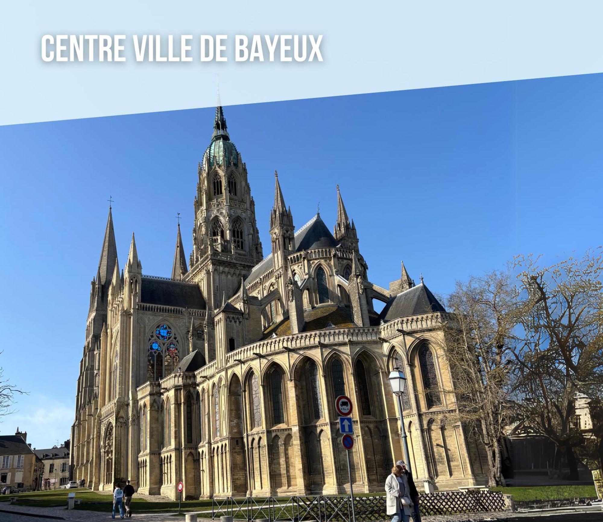 Grand studio centre Bayeux 2 mn à pied cathédrale proche plages du débarquement Exterior foto